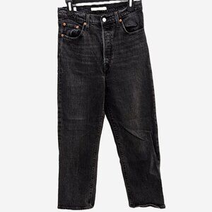 Levi's Women's 501 Black Washed Denim Jeans | Size 29
